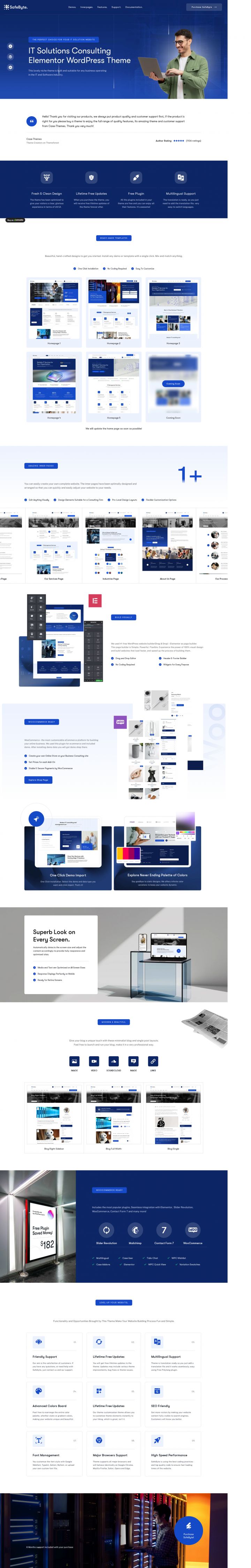 WordPress шаблон ThemeForest Safebyte