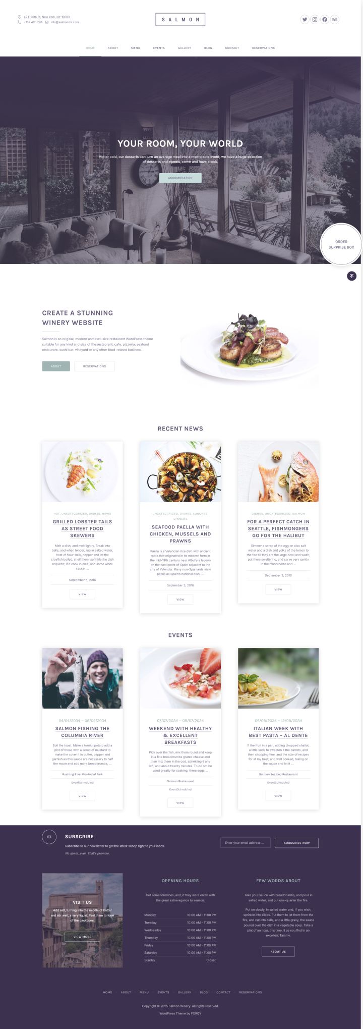 Шаблон ThemeForest Salmon WordPress шаблон ThemeForest Salmon