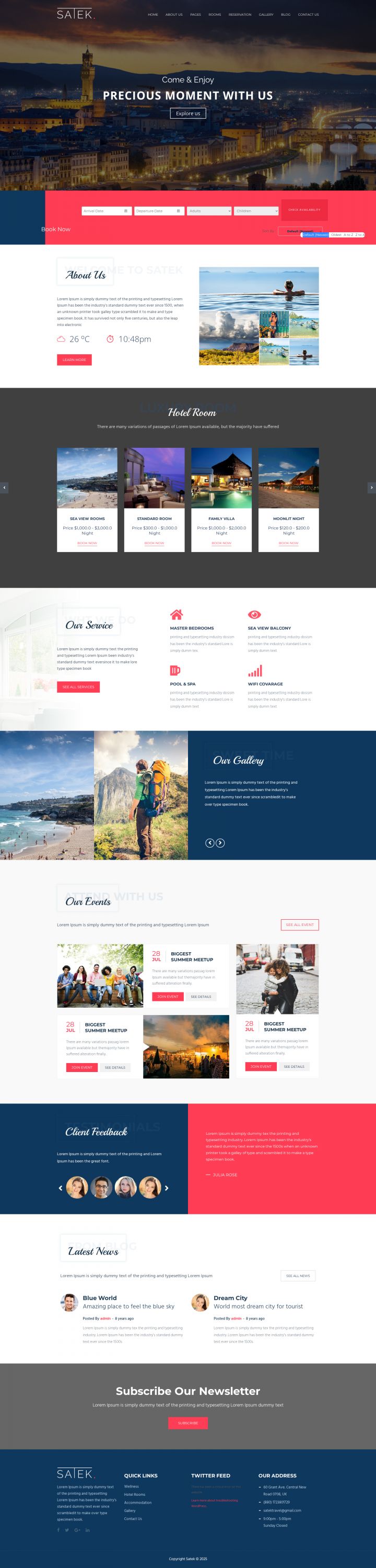 WordPress шаблон ThemeForest Satek