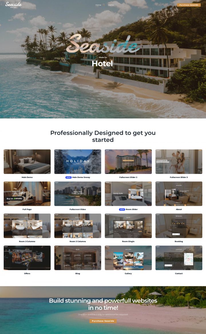 WordPress шаблон ThemeForest Seaside