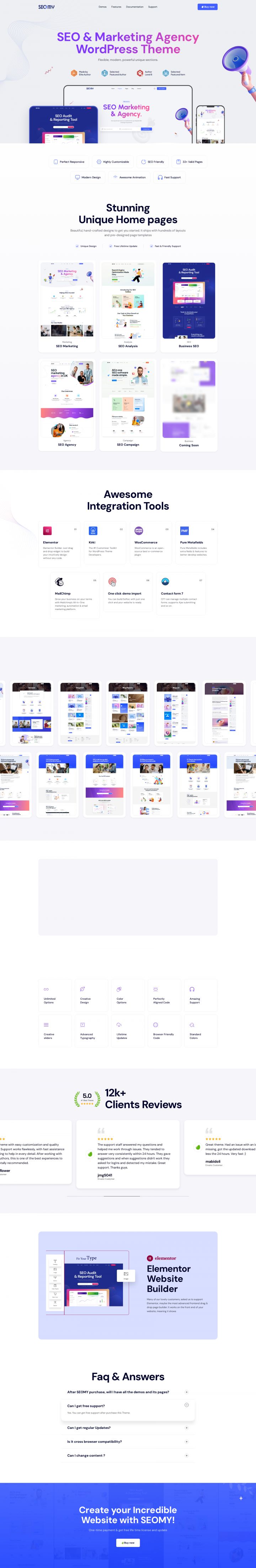 WordPress шаблон ThemeForest Seomy