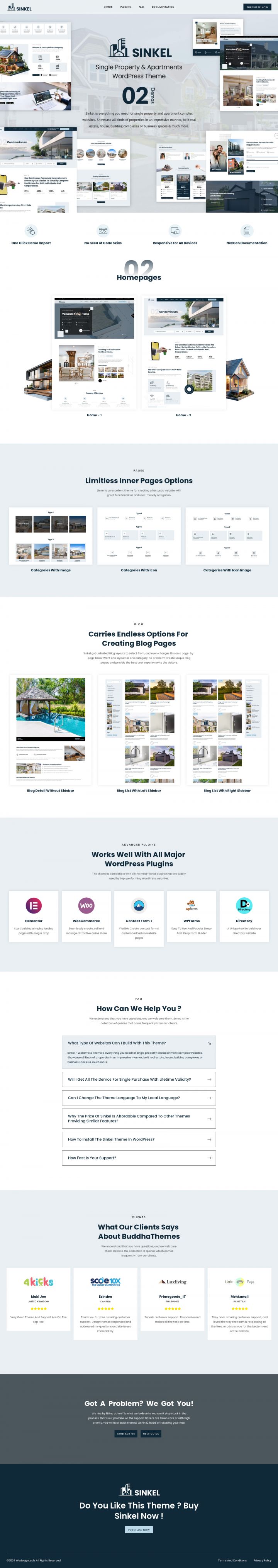 WordPress шаблон ThemeForest Sinkel