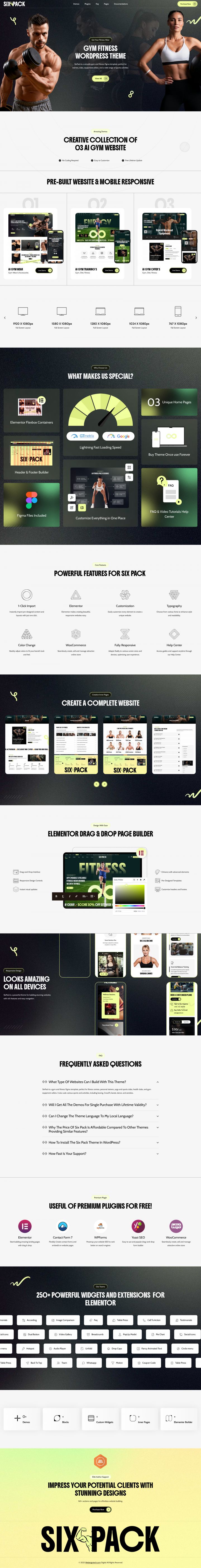 Шаблон ThemeForest SixPack WordPress шаблон ThemeForest SixPack