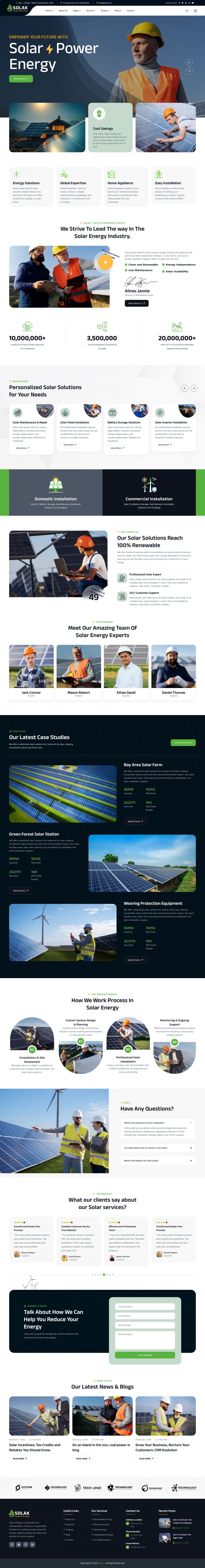 WordPress шаблон ThemeForest Solak