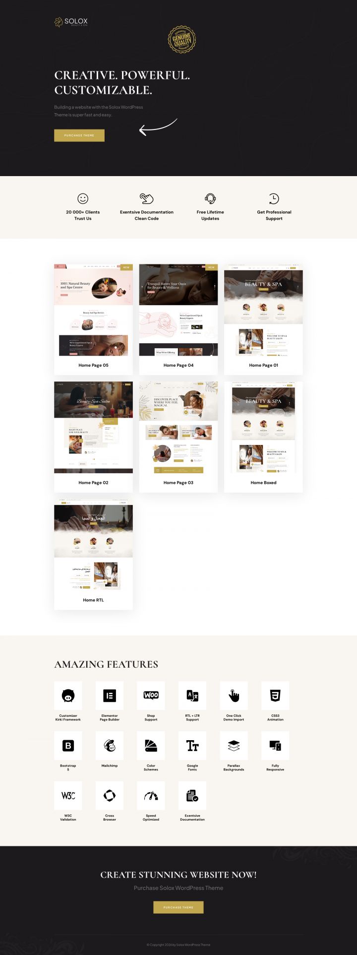 WordPress шаблон ThemeForest Solox