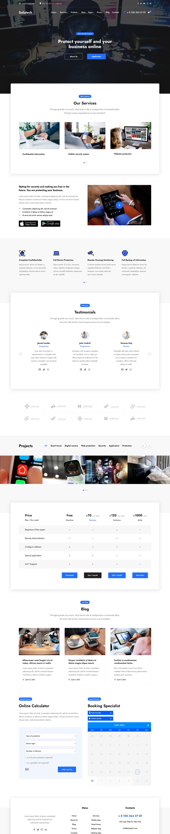Шаблон ThemeForest Solutech WordPress шаблон ThemeForest Solutech
