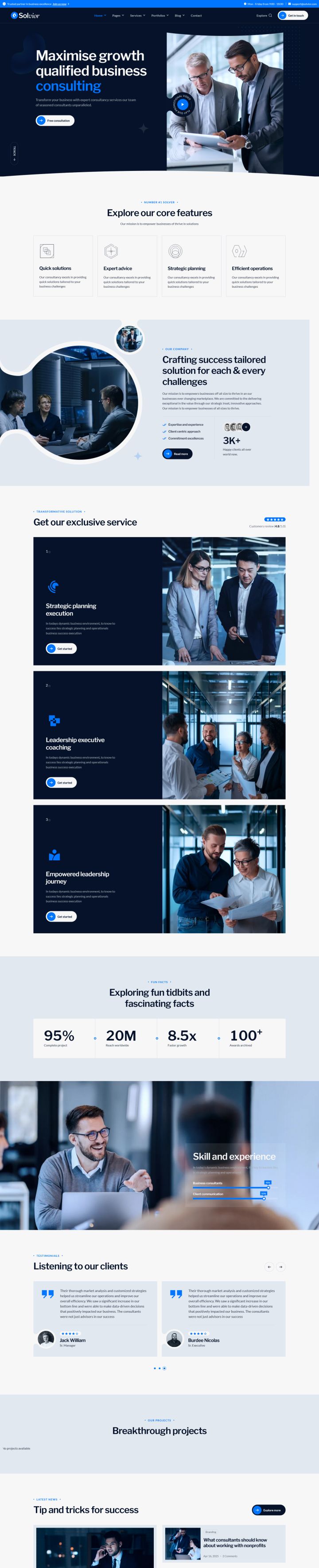 WordPress шаблон ThemeForest Solvior
