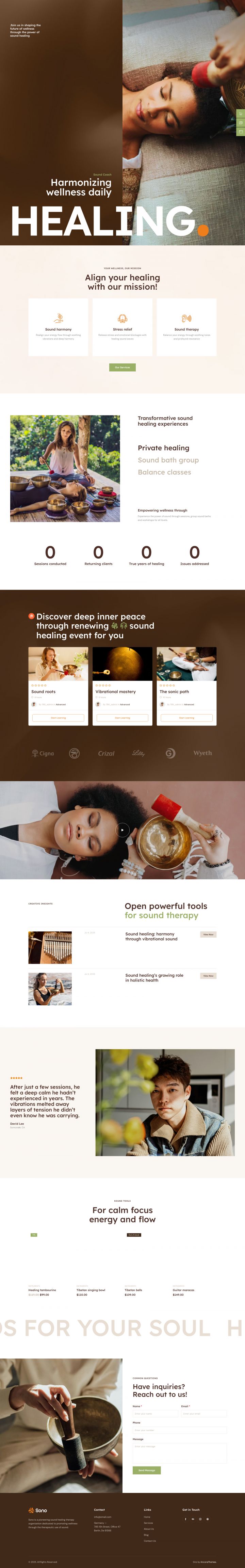 WordPress шаблон ThemeForest Sono