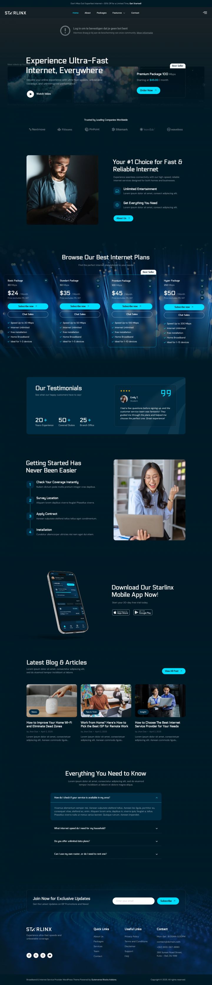 Шаблон ThemeForest Starlinx WordPress шаблон ThemeForest Starlinx