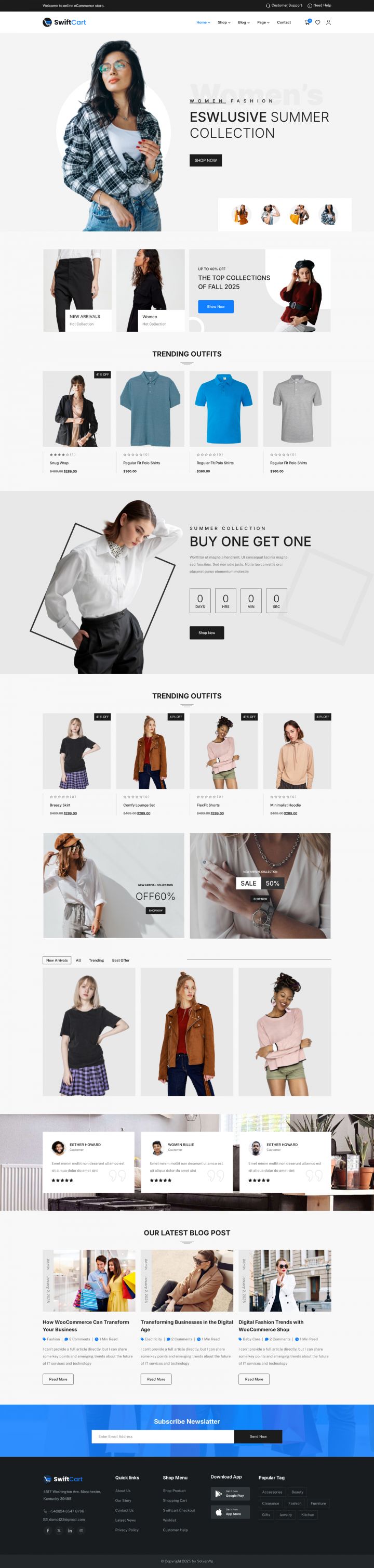 Шаблон ThemeForest SwiftCart WordPress шаблон ThemeForest SwiftCart