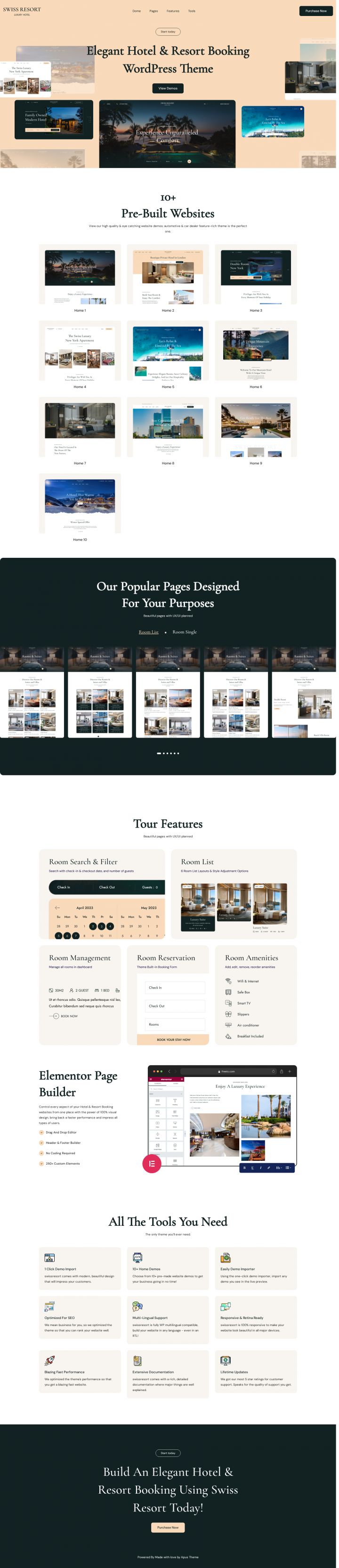 WordPress шаблон ThemeForest SwissResort
