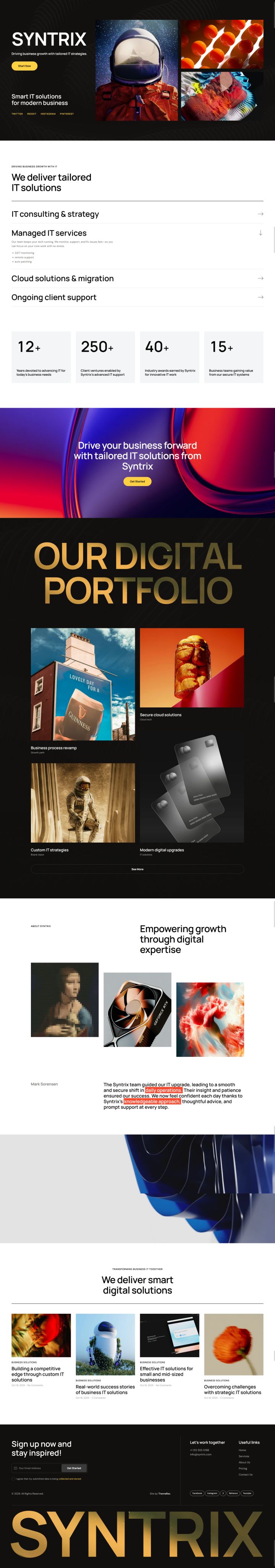 WordPress шаблон ThemeForest Syntrix