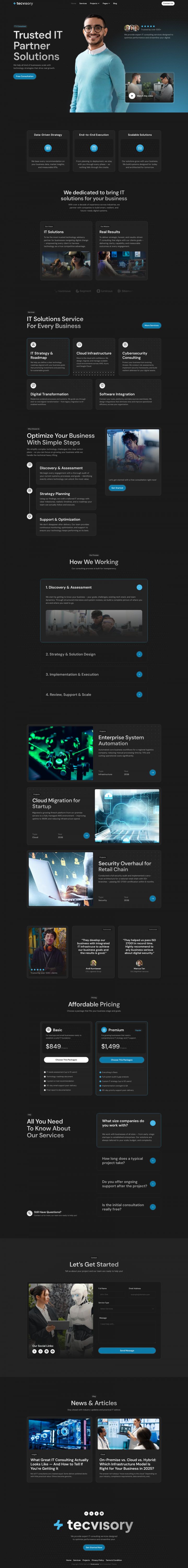 WordPress шаблон ThemeForest Tecvisory