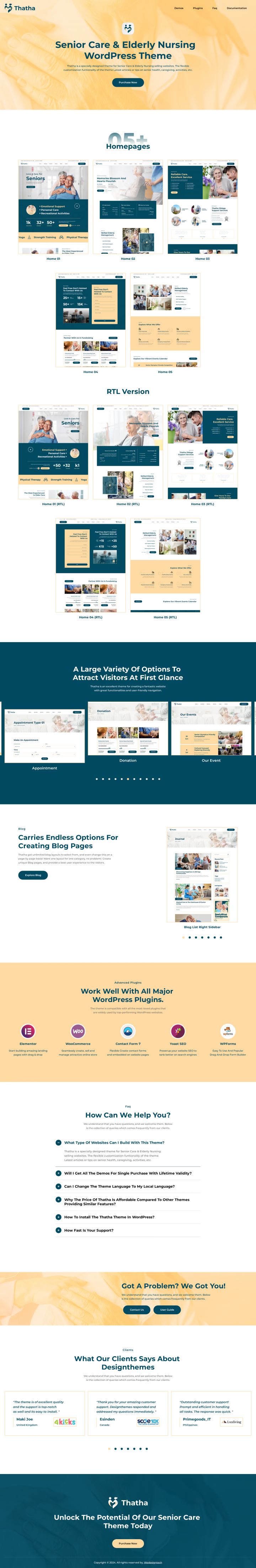WordPress шаблон ThemeForest Thatha