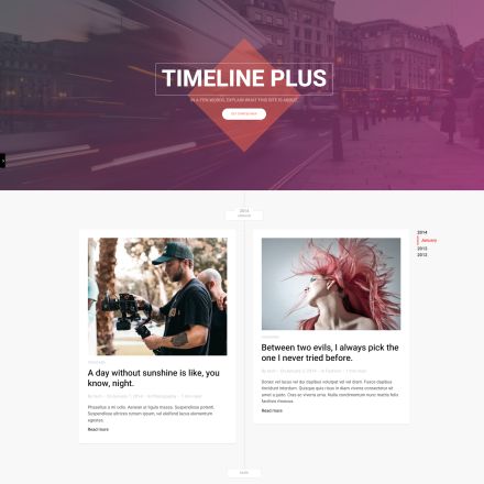 ThemeForest Timeline Plus