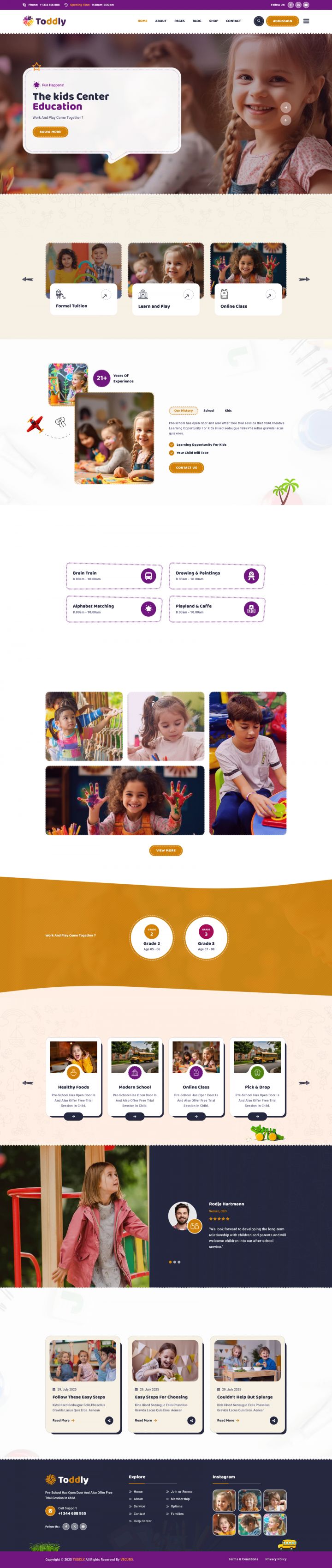 WordPress шаблон ThemeForest Toddly