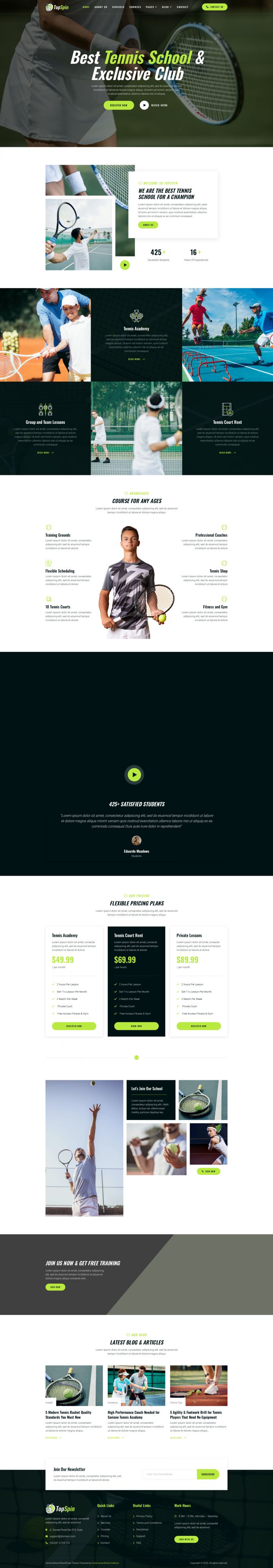 WordPress шаблон ThemeForest TopSpin