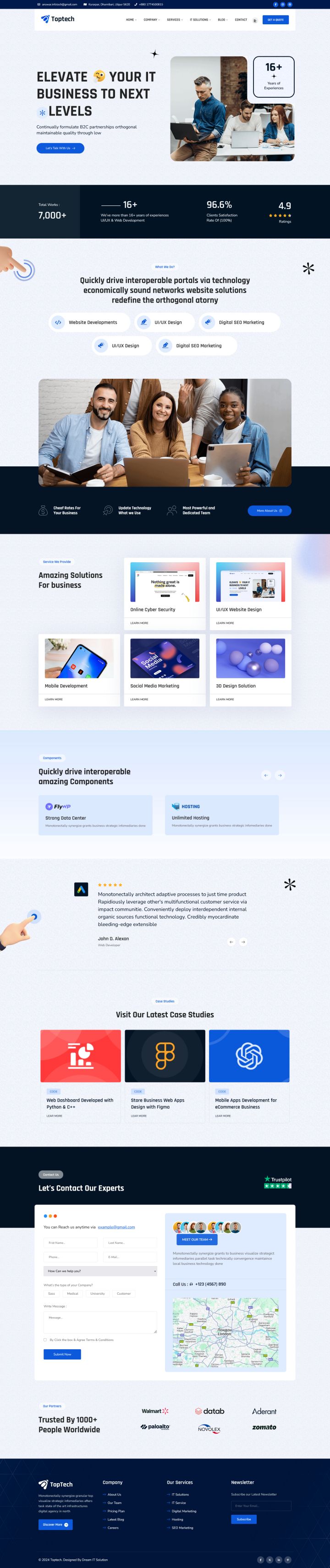Шаблон ThemeForest TopTech WordPress шаблон ThemeForest TopTech