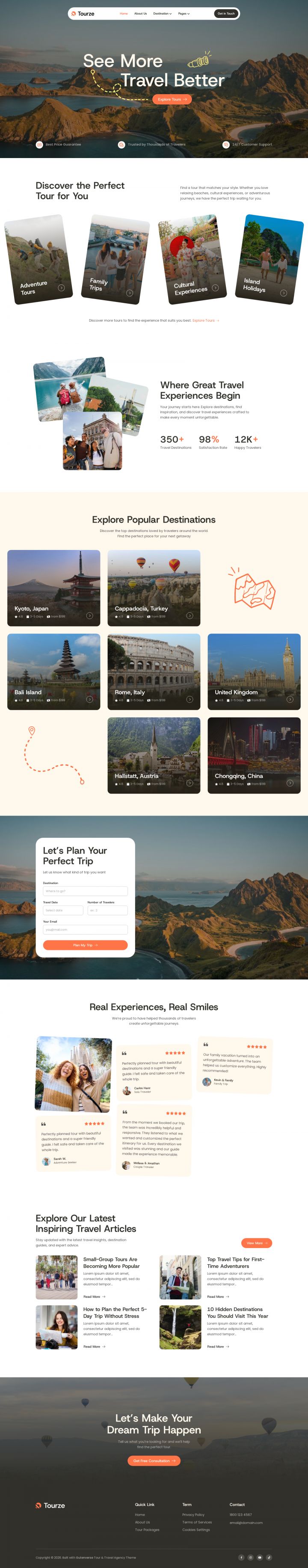 Шаблон ThemeForest Tourze WordPress шаблон ThemeForest Tourze