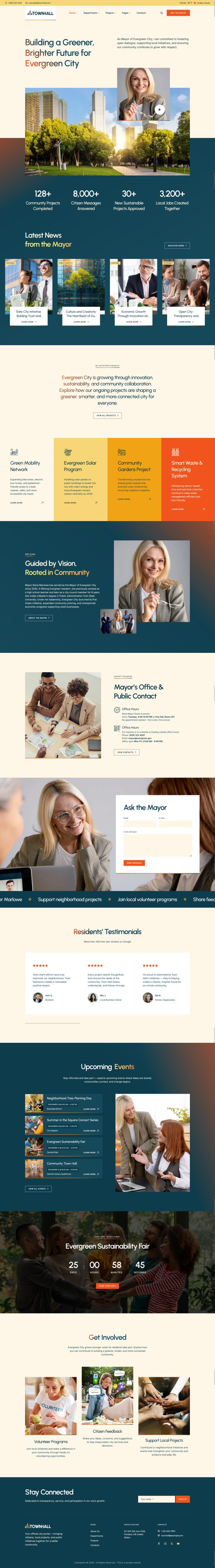 WordPress шаблон ThemeForest Town Hall