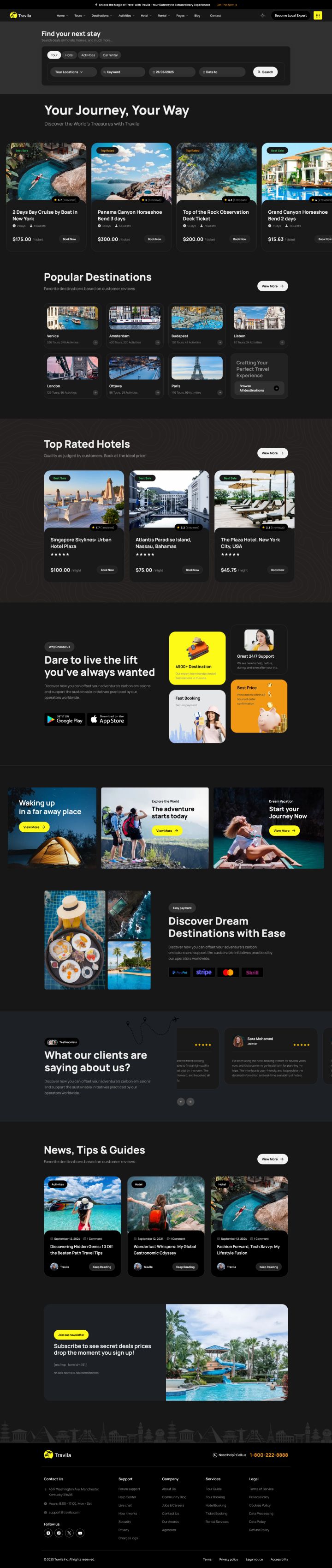 WordPress шаблон ThemeForest Travila