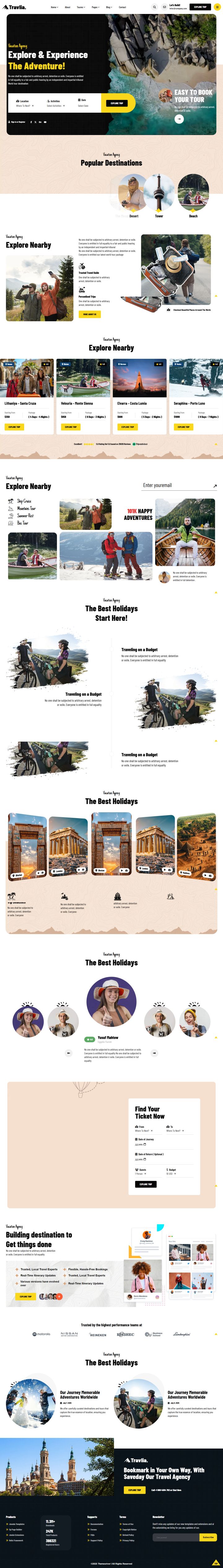 Шаблон ThemeForest Travlia WordPress шаблон ThemeForest Travlia