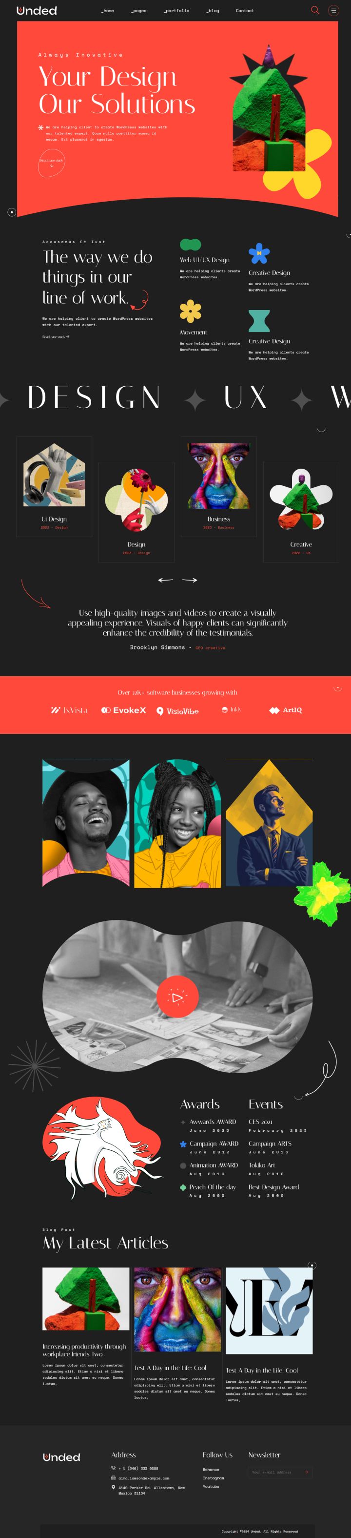 WordPress шаблон ThemeForest Unded