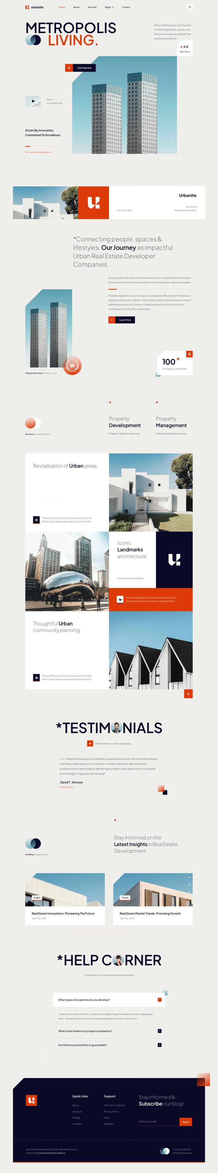 Шаблон ThemeForest Urbanite WordPress шаблон ThemeForest Urbanite