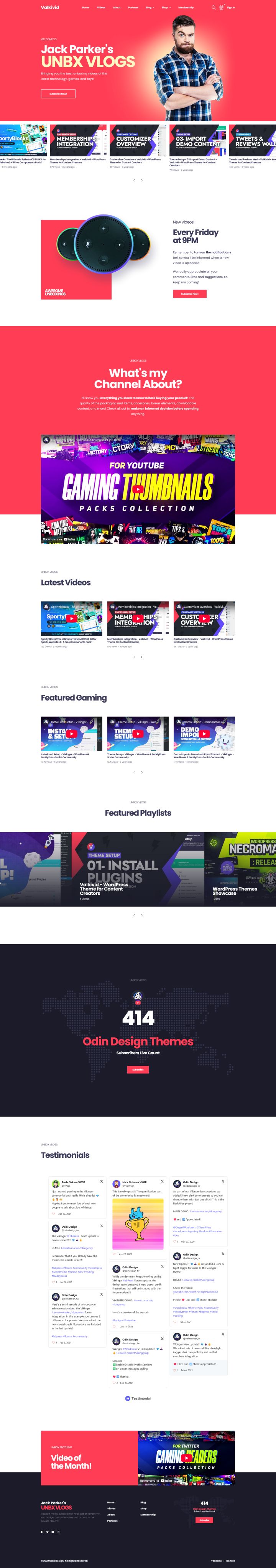 WordPress шаблон ThemeForest Valkivid