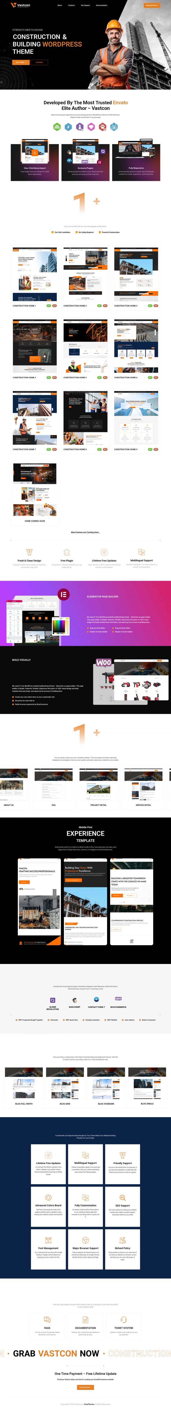 WordPress шаблон ThemeForest Vastcon