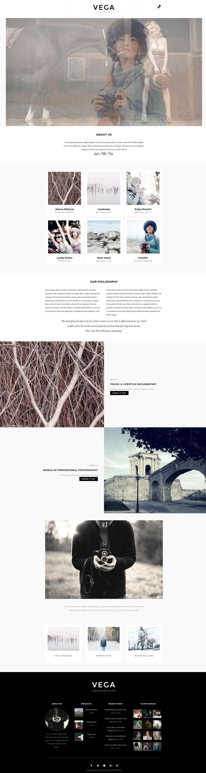 WordPress шаблон ThemeForest Vega