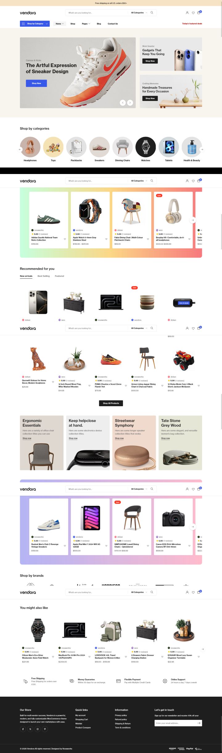 Шаблон ThemeForest Vendora WordPress шаблон ThemeForest Vendora