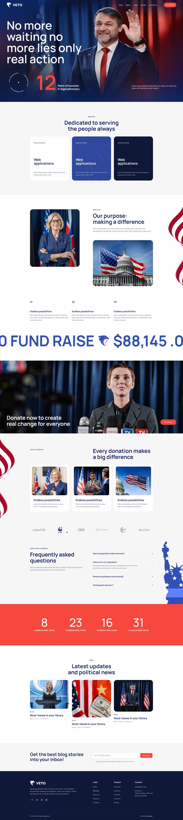 WordPress шаблон ThemeForest Veto