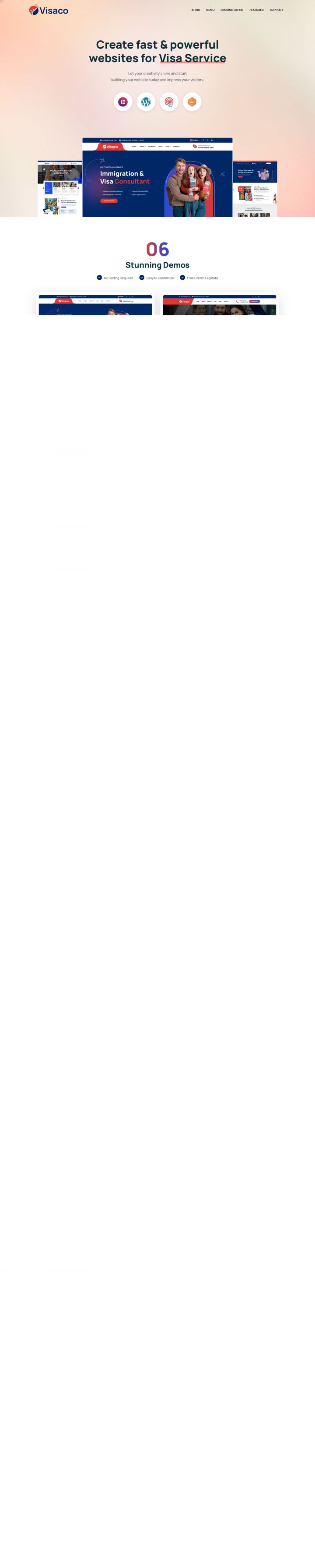 WordPress шаблон ThemeForest Visaco