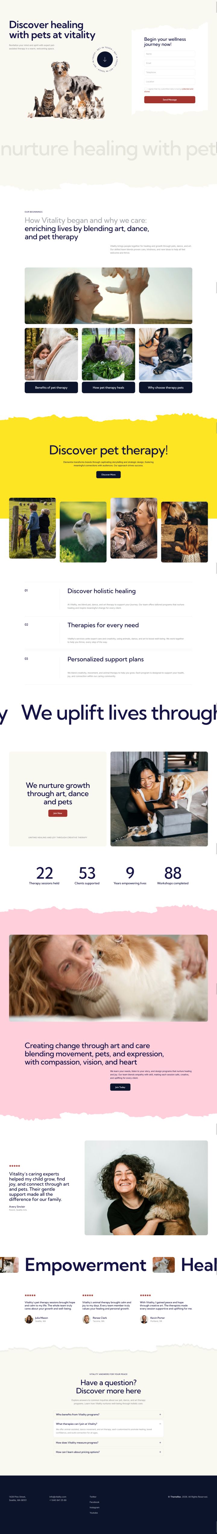 WordPress шаблон ThemeForest Vitality