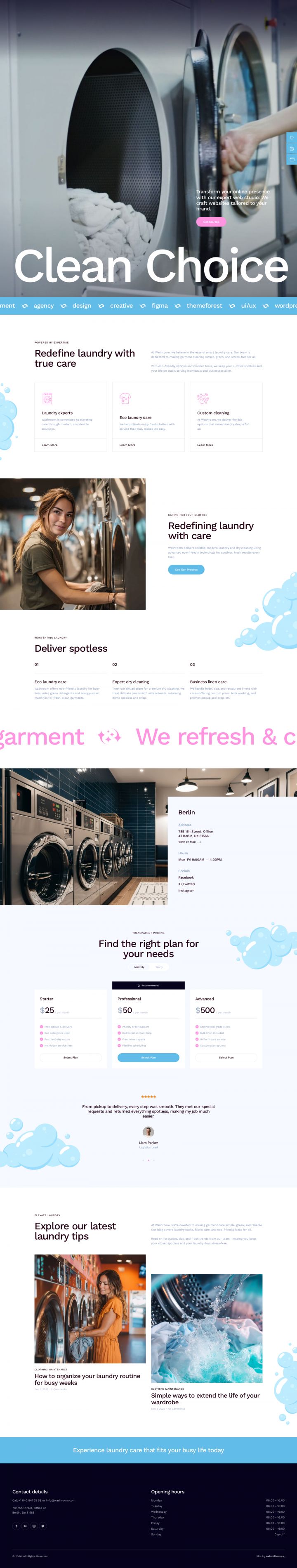 WordPress шаблон ThemeForest Washroom