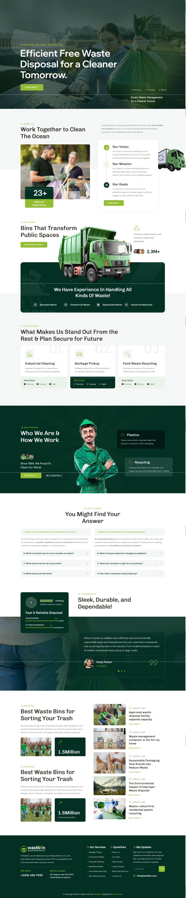 WordPress шаблон ThemeForest Wastbin