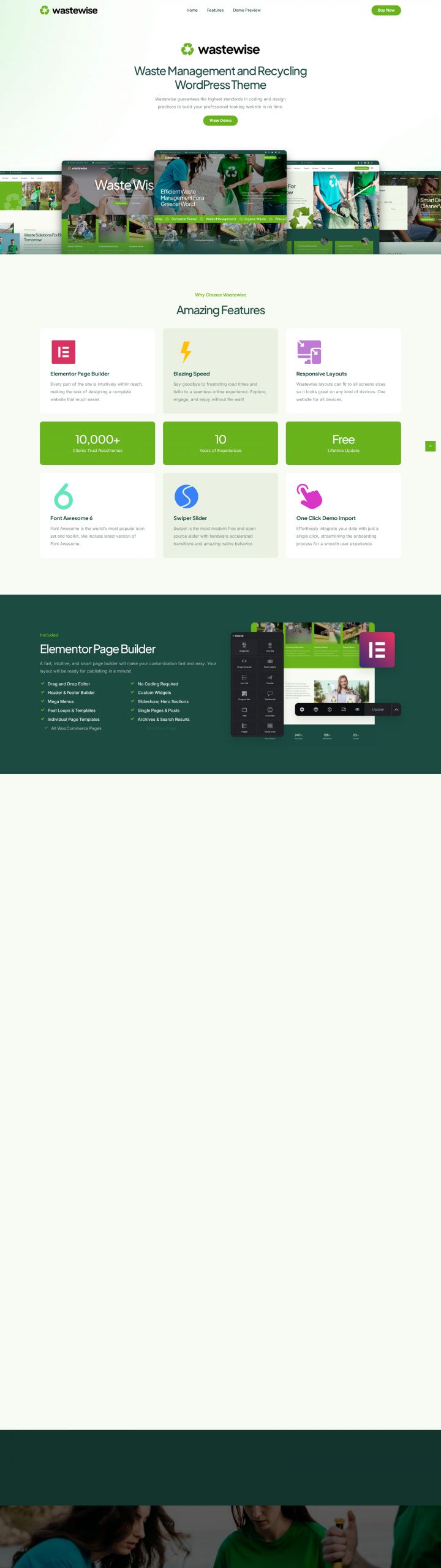 WordPress шаблон ThemeForest Wastewise