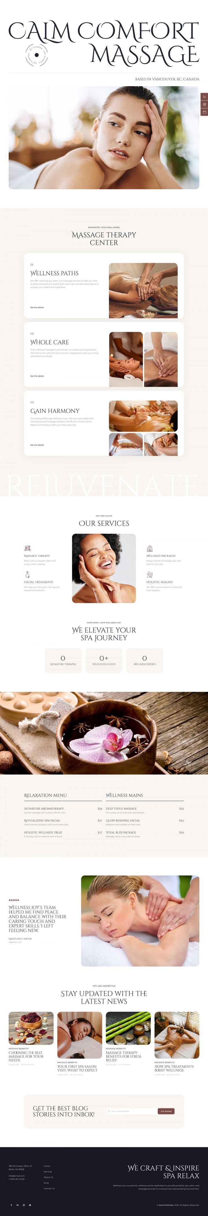 WordPress шаблон ThemeForest Wellness Joy