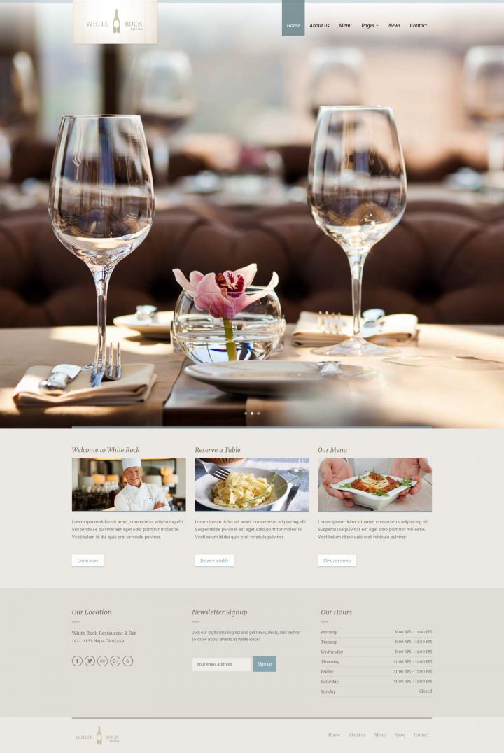 WordPress шаблон ThemeForest White Rock