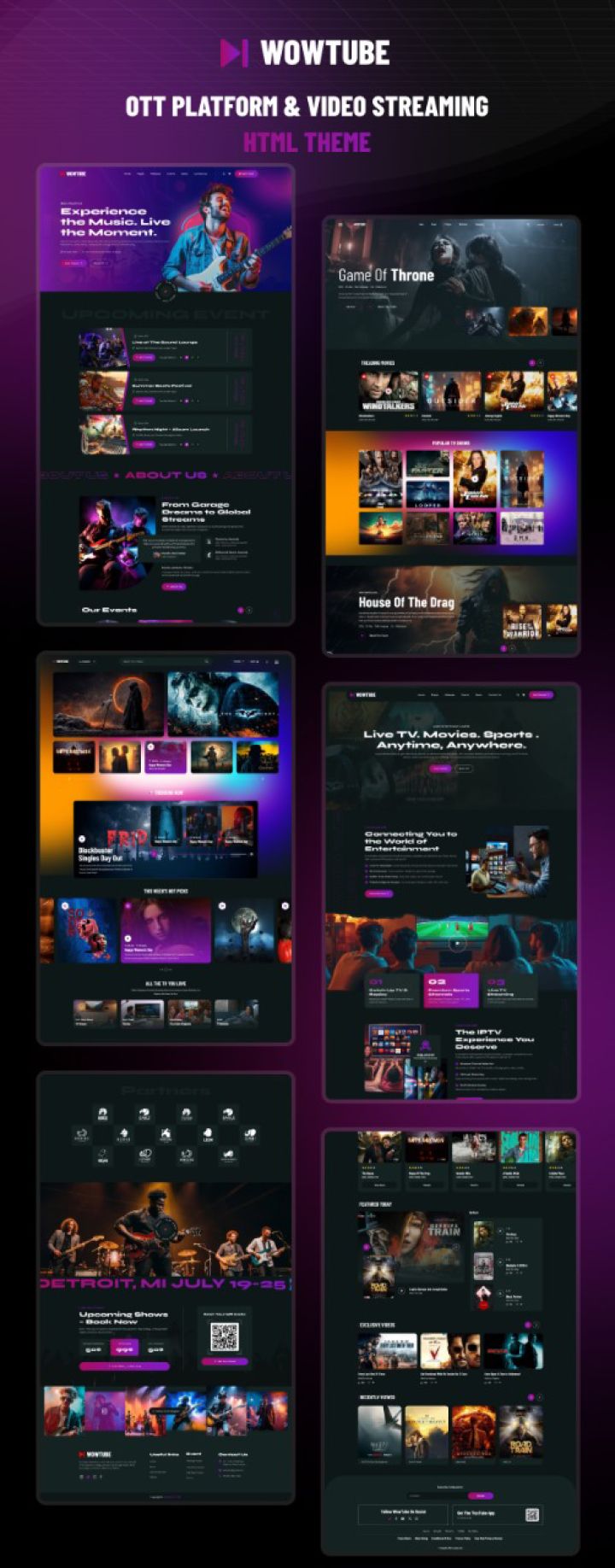 Шаблон ThemeForest WowTube WordPress шаблон ThemeForest WowTube