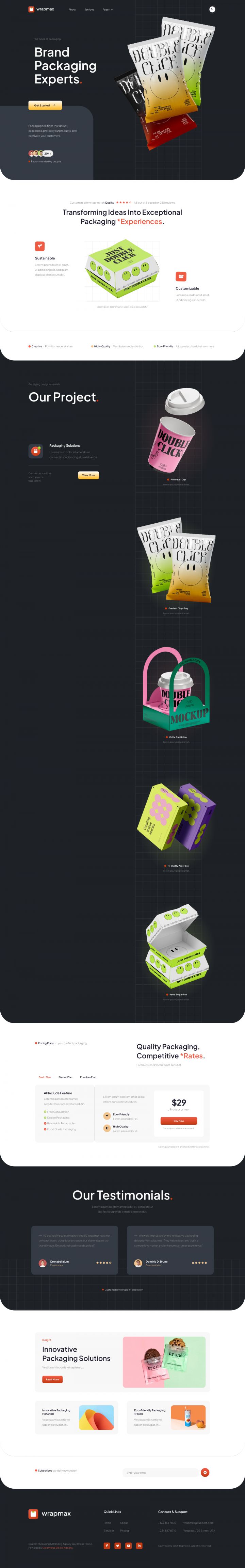 Шаблон ThemeForest Wrapmax WordPress шаблон ThemeForest Wrapmax