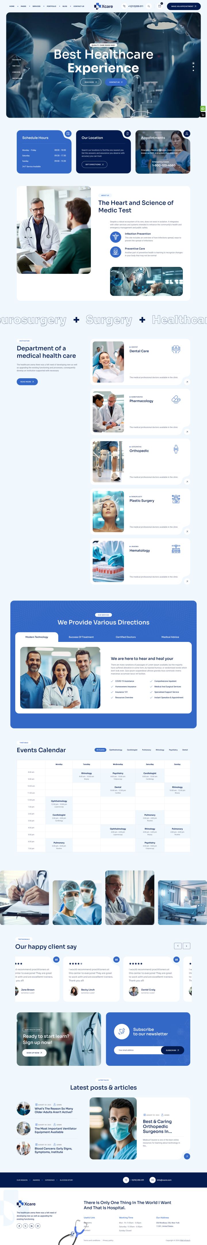 WordPress шаблон ThemeForest Xcare