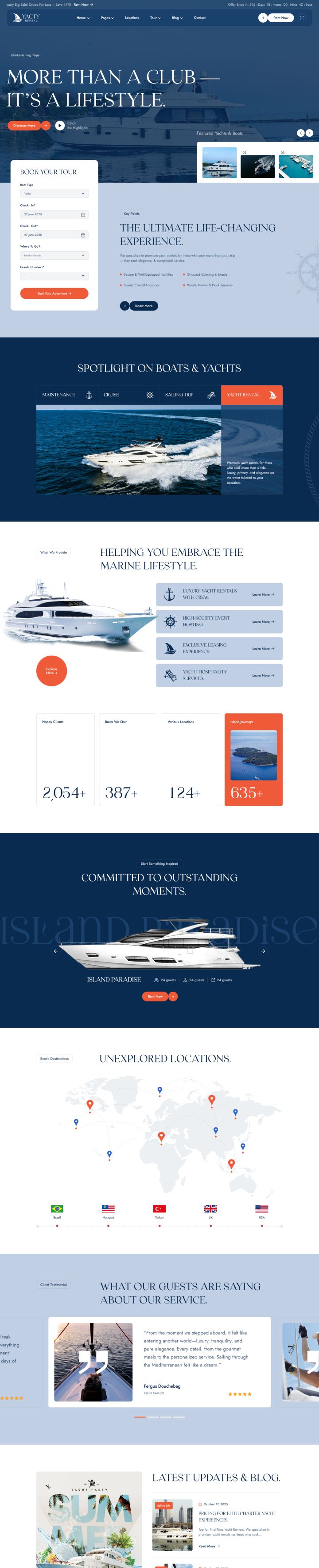 WordPress шаблон ThemeForest Yacty