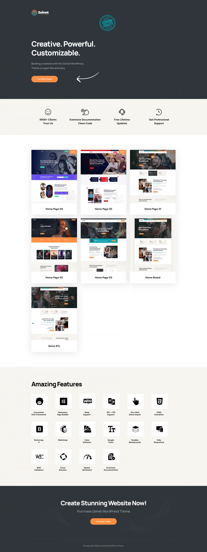 WordPress шаблон ThemeForest Zeinet