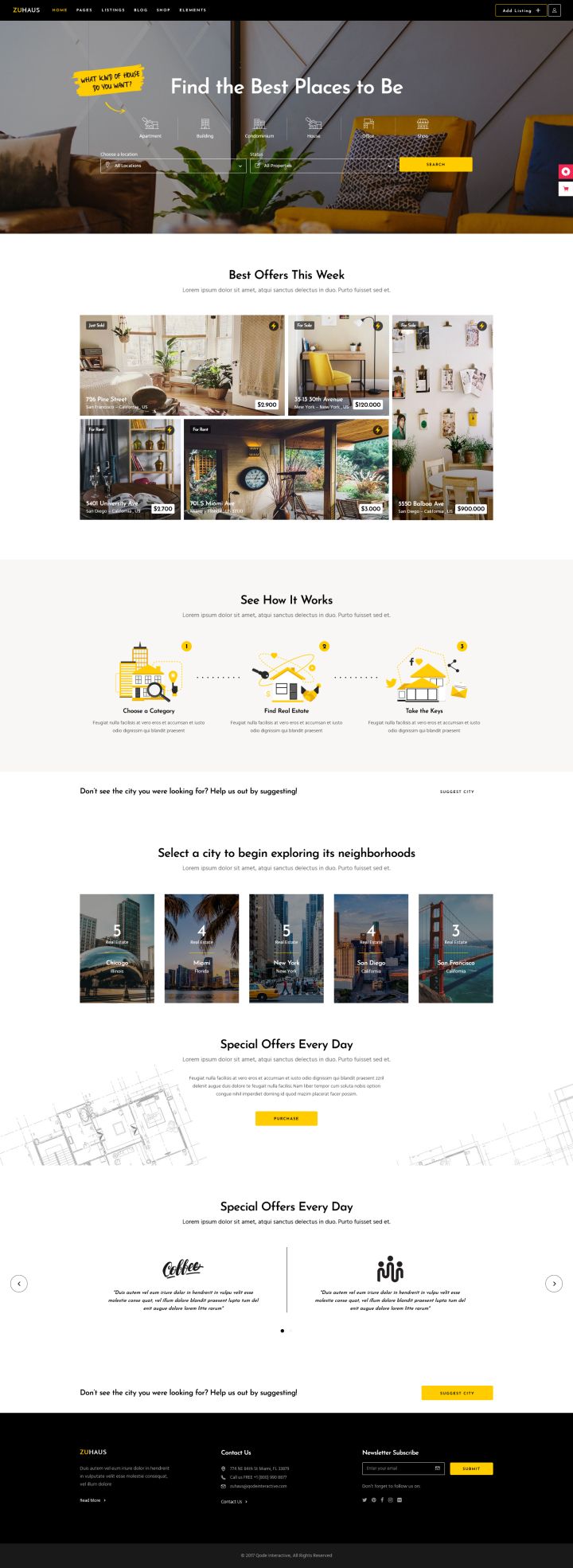 WordPress шаблон ThemeForest Zuhaus