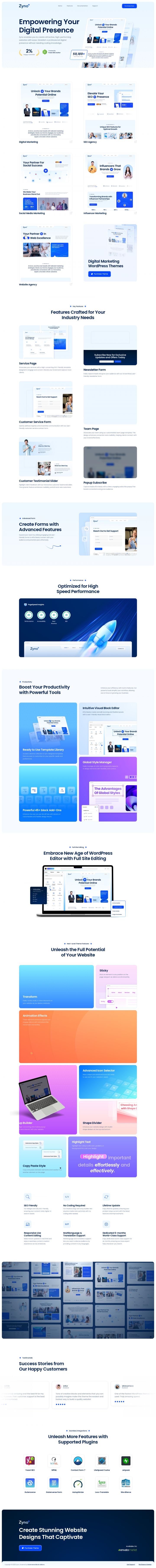 WordPress шаблон ThemeForest Zyno