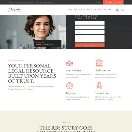 ThemeForest Abogado