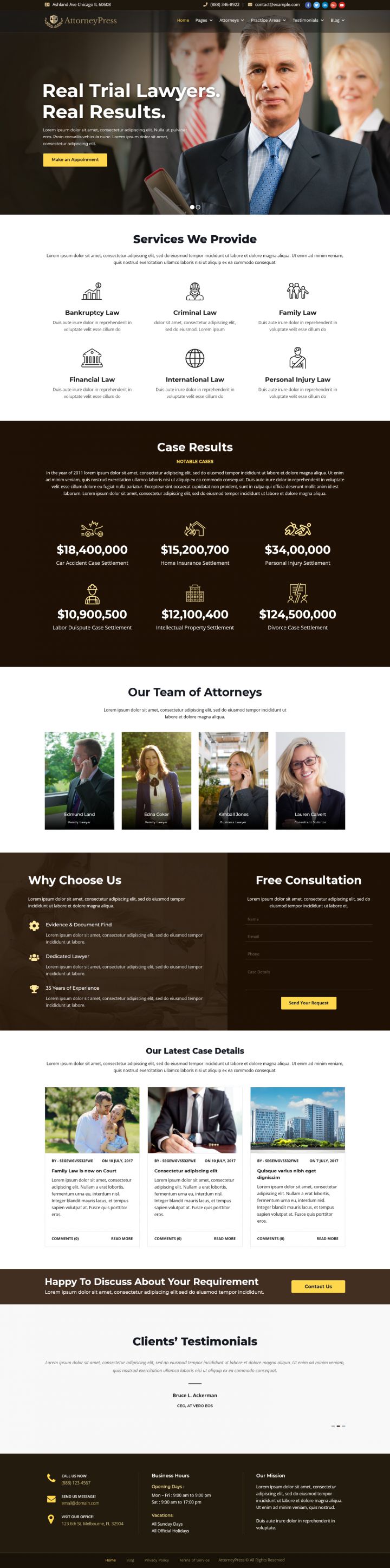 Шаблон ThemeForest Attorney Press WordPress шаблон ThemeForest Attorney Press