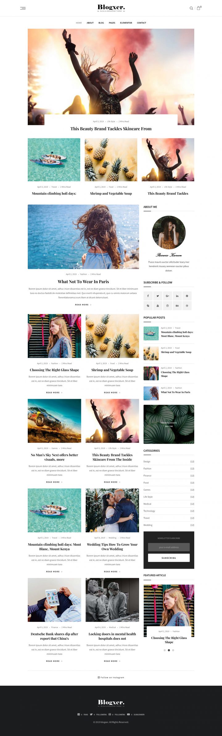 WordPress шаблон ThemeForest Bloxer